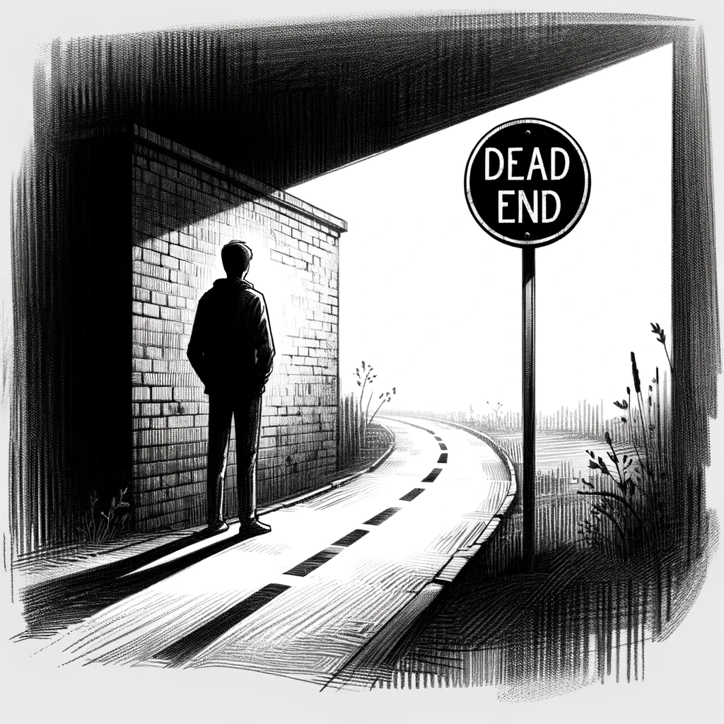 The Dead End sign
